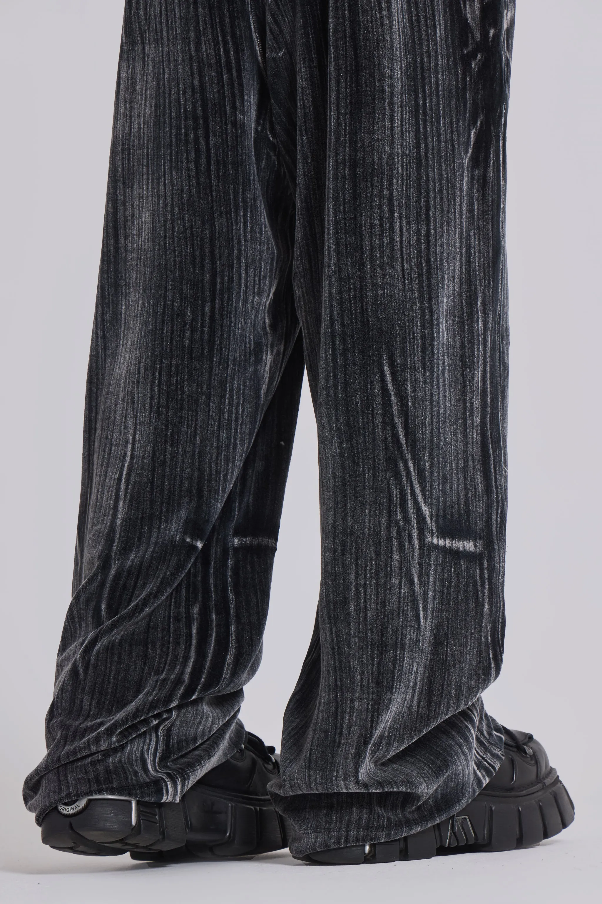 Crease Velour Baggy Monster Joggers sold by Jaded London product image thumbnail 5