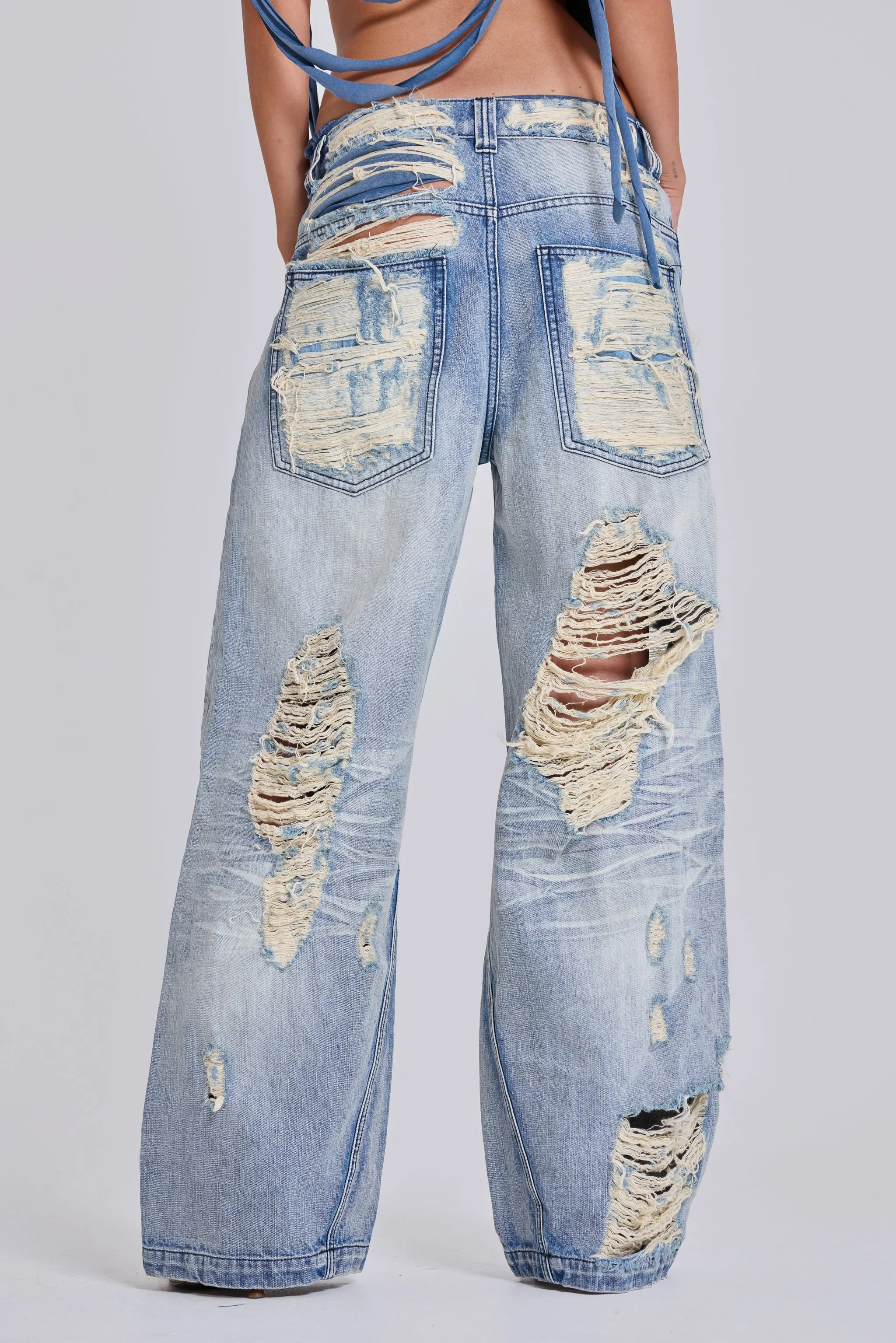 Menace Shredded Colossus Jeans sold by Jaded London product image thumbnail 3