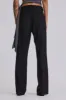Black Stacked Bootcut Suit Pants sold by Jaded London