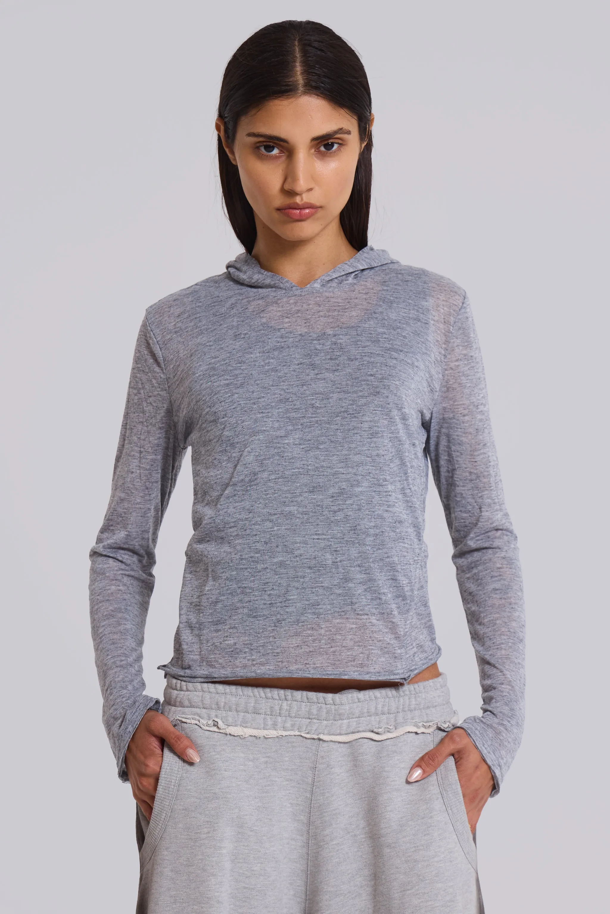 Grey Marl Mist Hoodie sold by Jaded London product image thumbnail 2