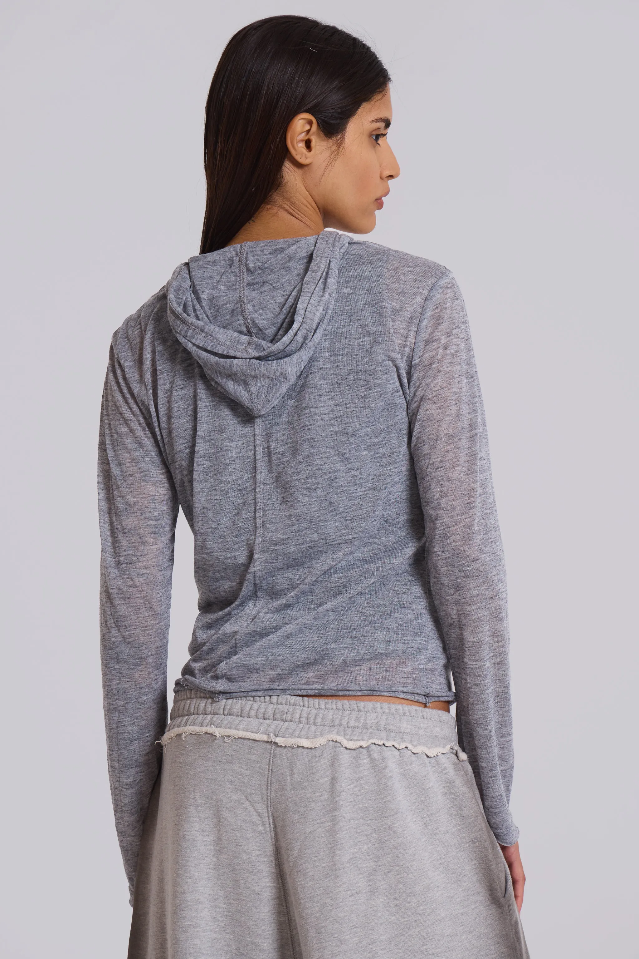 Grey Marl Mist Hoodie sold by Jaded London product image thumbnail 3