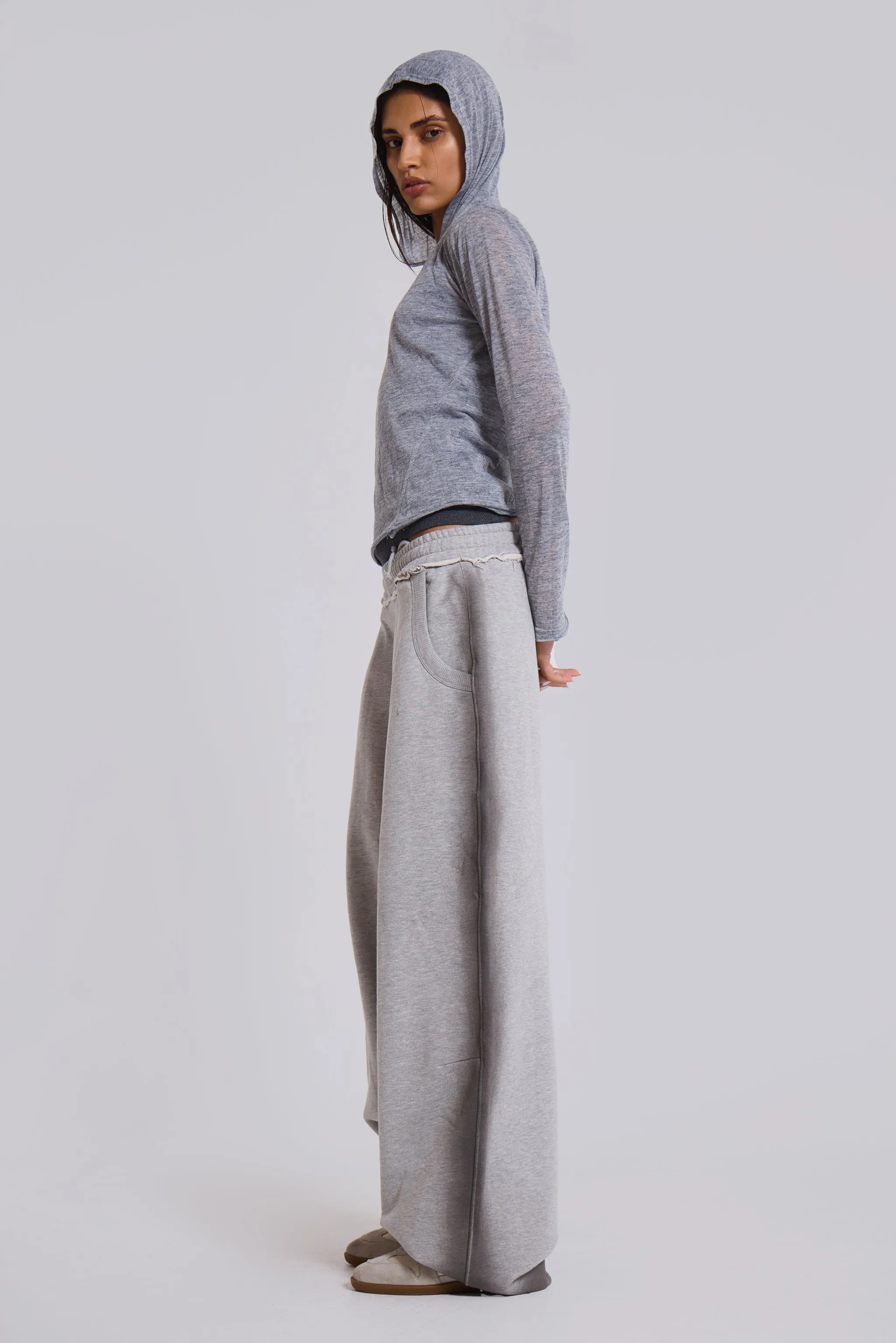 Grey Marl Mist Hoodie sold by Jaded London product image thumbnail 4