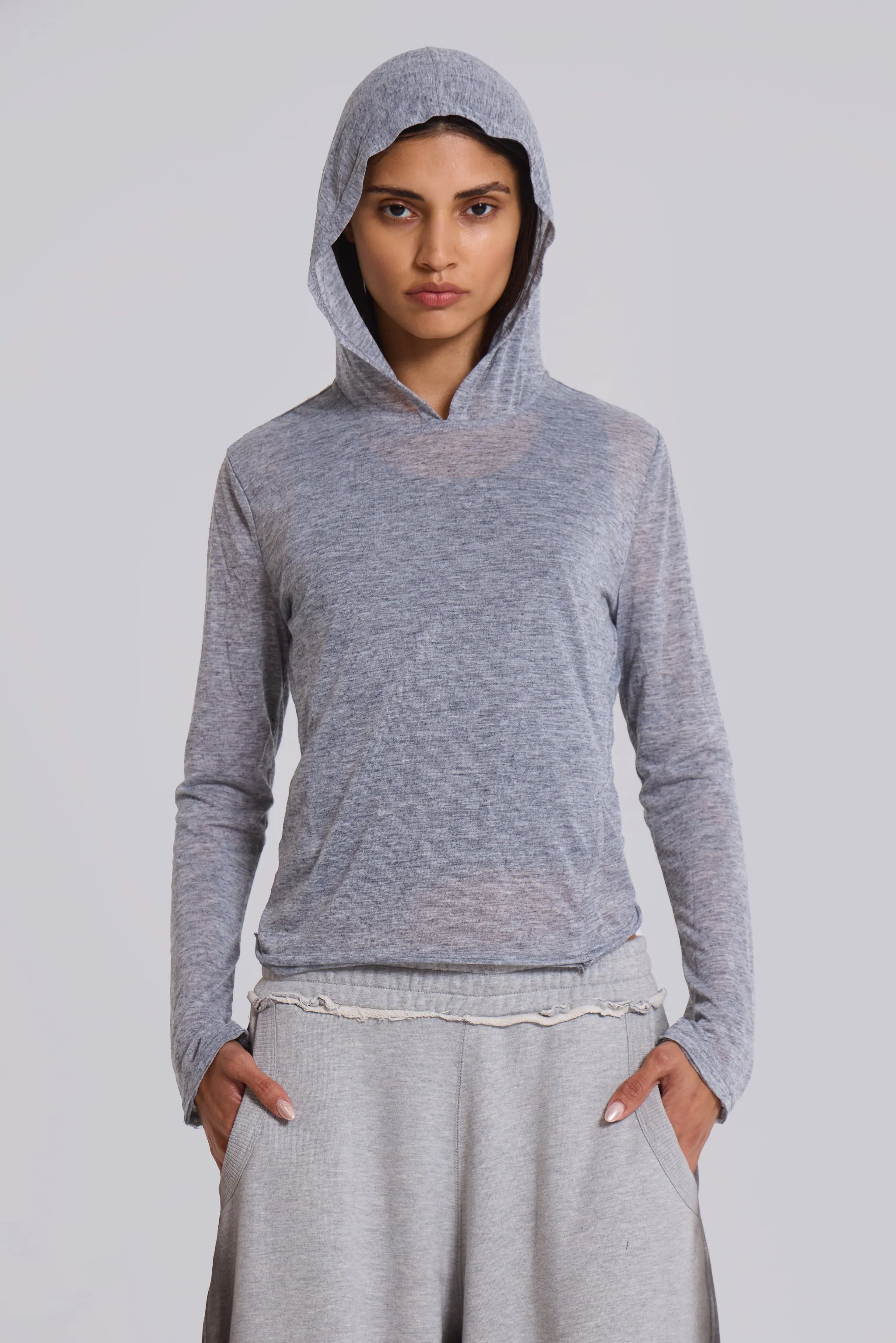 Grey Marl Mist Hoodie sold by Jaded London product image thumbnail 5
