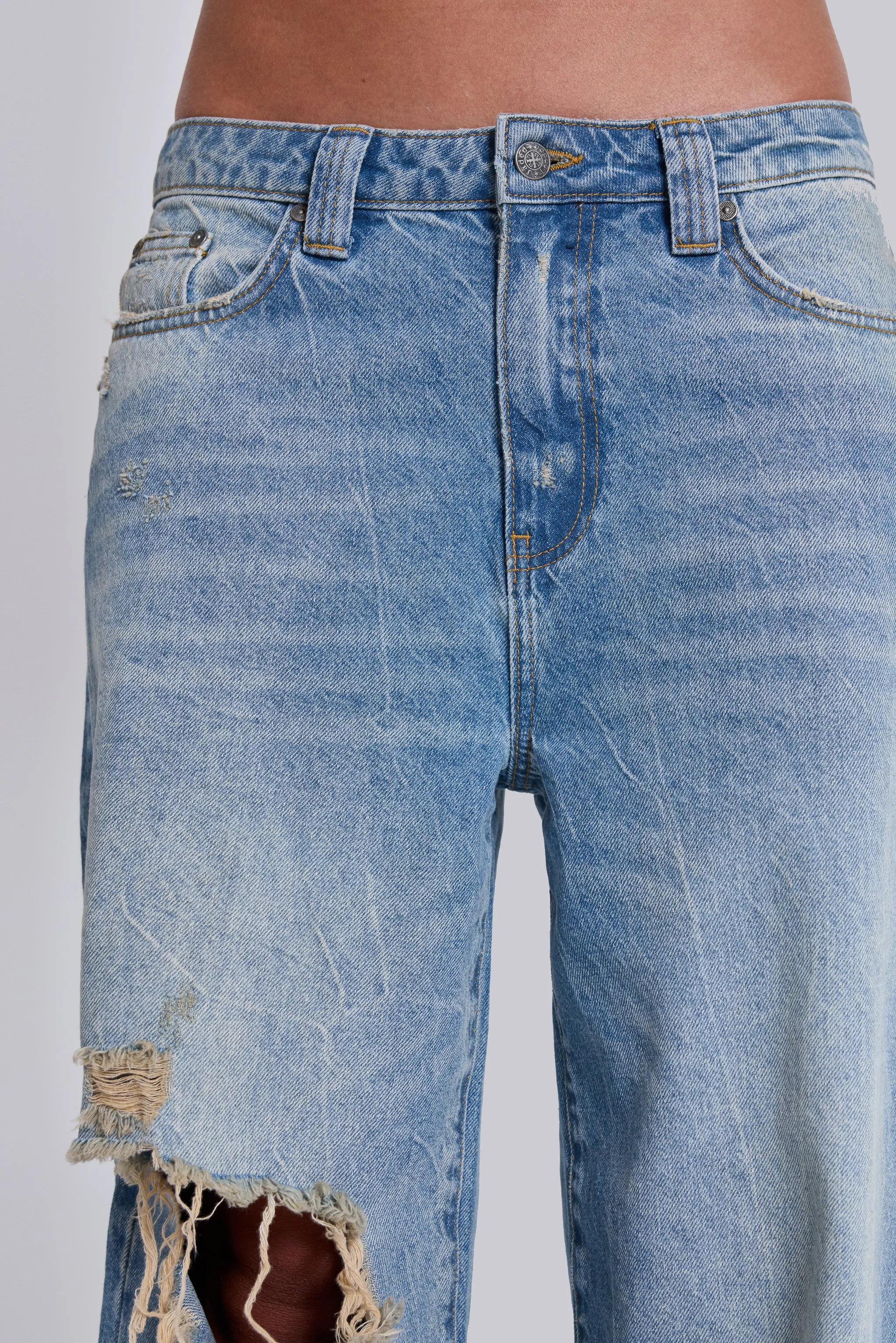Sonic Jeans in Light Wash sold by Jaded London product image thumbnail 5