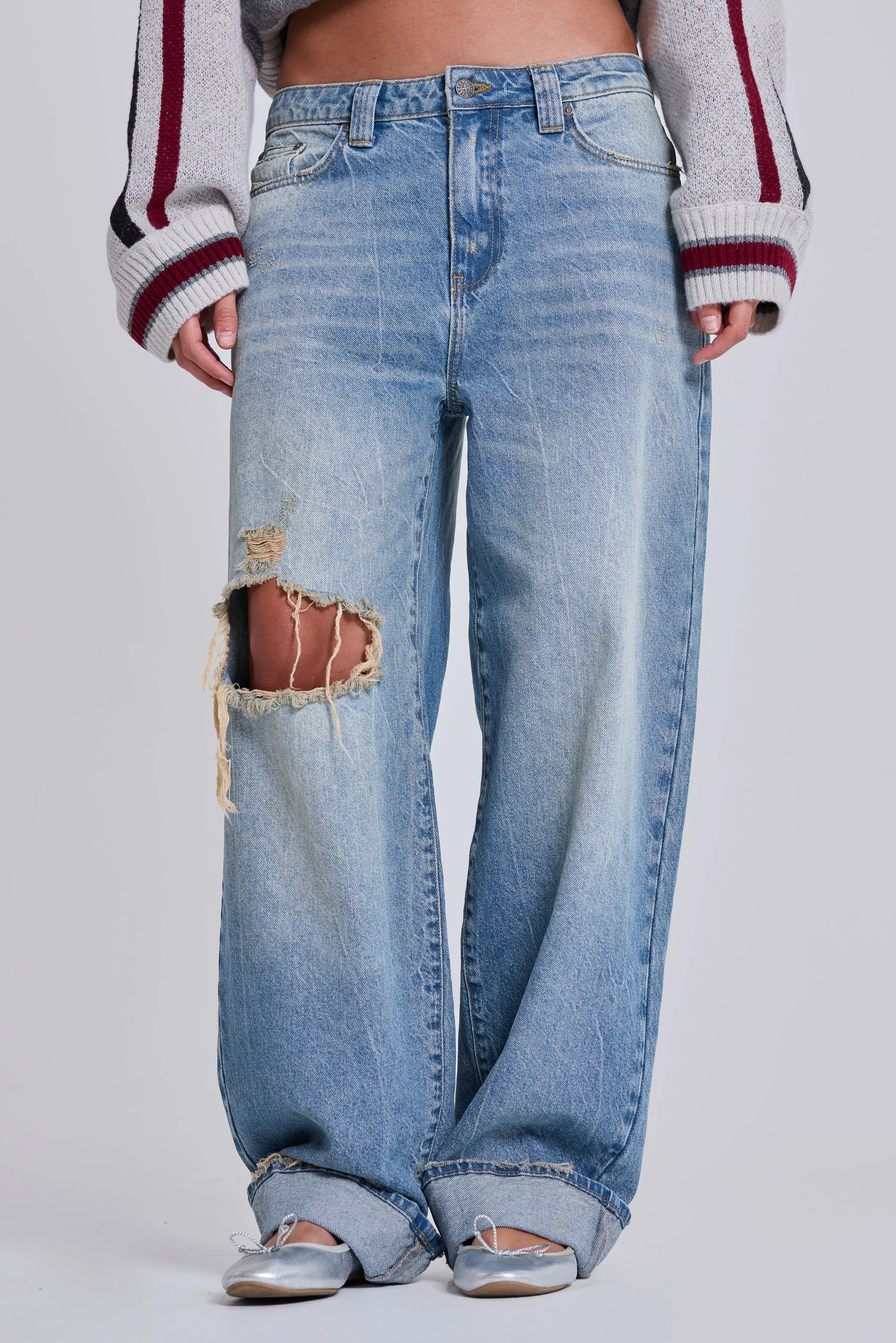 Sonic Jeans in Light Wash sold by Jaded London product image thumbnail 2