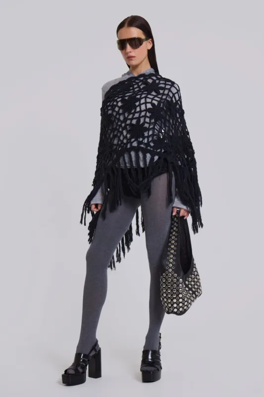 Multiverse Knit Poncho sold by Jaded London
