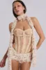 Champagne Skinny Scarf sold by Jaded London