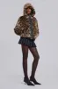 Leopard Faux Fur Hooded Mendoza Jacket sold by Jaded London