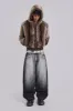 Bear Faux Fur Hooded Jacket sold by Jaded London