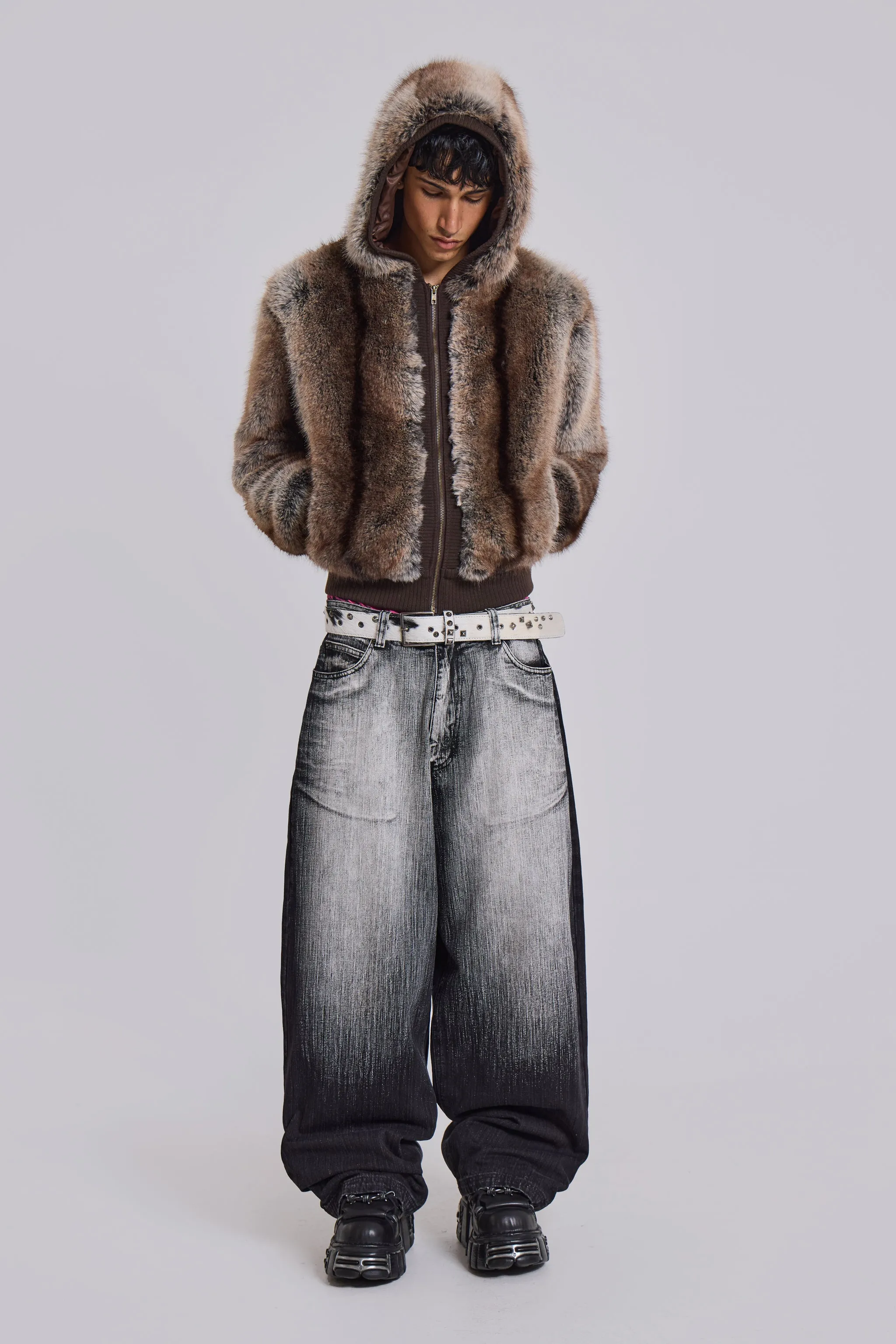 Bear Faux Fur Hooded Jacket | Parallel