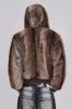 Bear Faux Fur Hooded Jacket sold by Jaded London