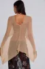 Infinity Multiway Knit Cape in Sand sold by Jaded London