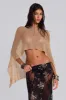 Infinity Multiway Knit Cape in Sand sold by Jaded London