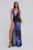 Sedona Blue Floral Maxi Dress sold by Jaded London