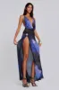 Sedona Blue Floral Maxi Dress sold by Jaded London