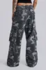 Washed Black Trooper Camo Cargo Pant sold by Jaded London