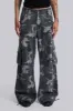 Washed Black Trooper Camo Cargo Pant sold by Jaded London