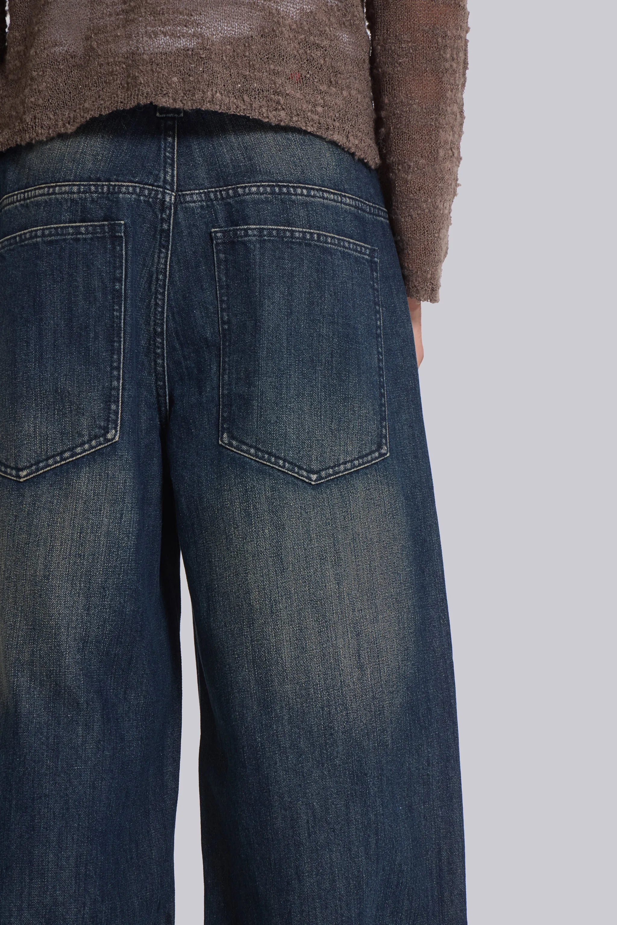 Mid Blue Slub Colossus Jeans sold by Jaded London product image thumbnail 5