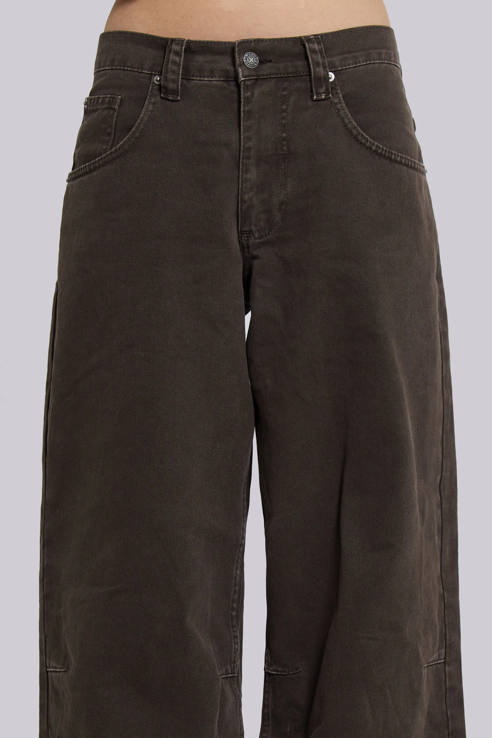 Washed Brown Colossus Jeans sold by Jaded London product image thumbnail 5