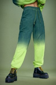 Green Ombre Cuffed Joggers sold by Jaded London