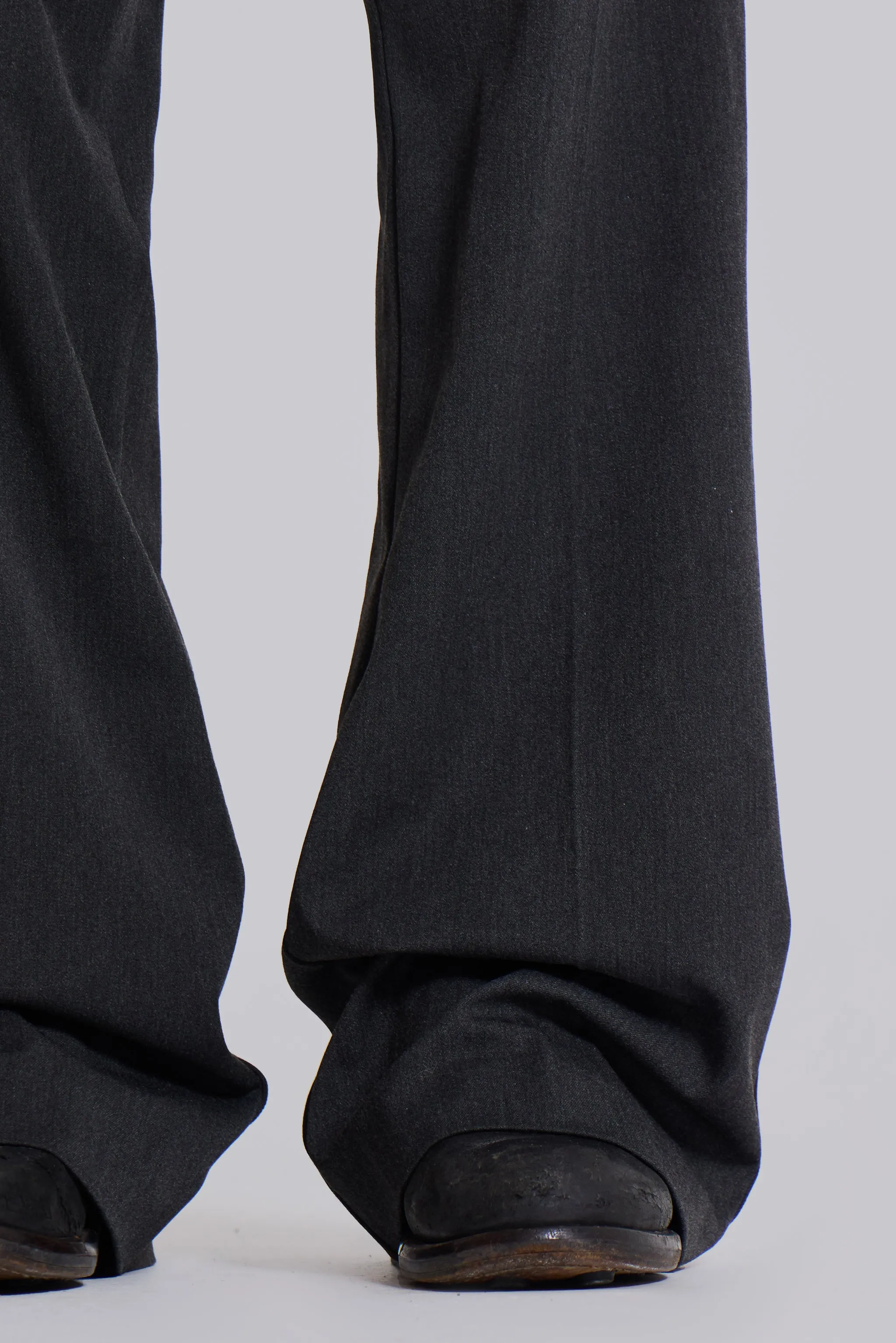 Grey Stacked Bootcut Suit Pants sold by Jaded London product image thumbnail 4