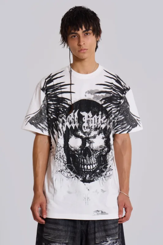 Grave Diamonte Baggy Tee sold by Jaded London