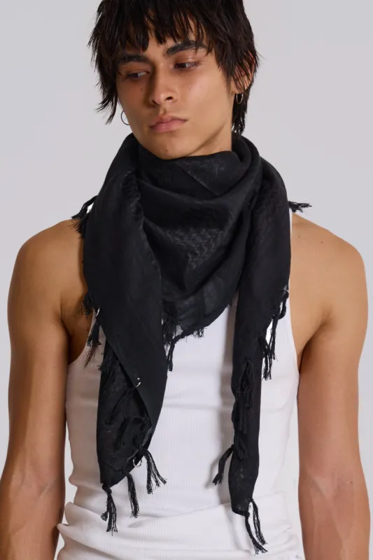 Black Pierce Scarf sold by Jaded London