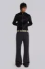 Black Real Leather Piston Jacket sold by Jaded London