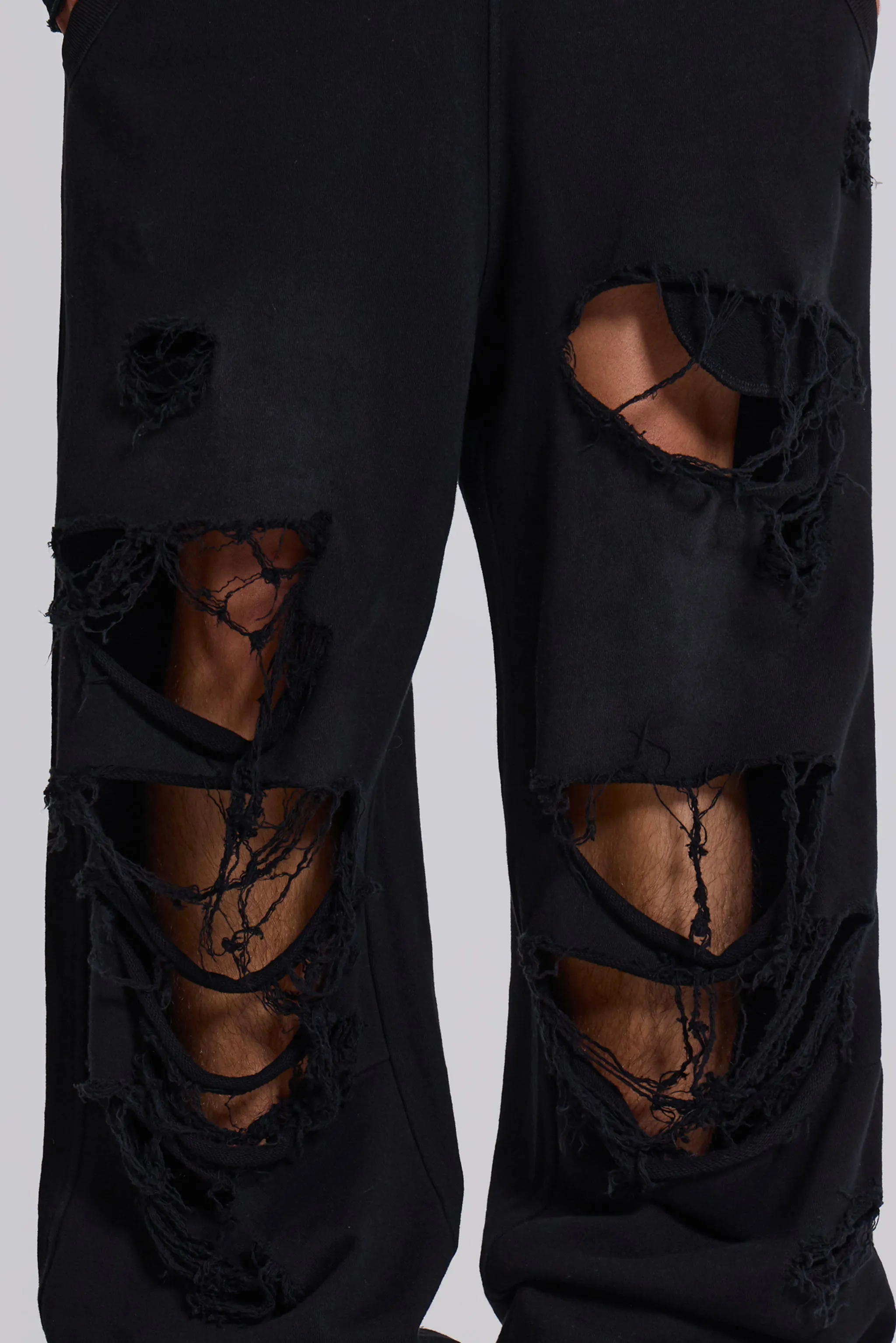 Distressed Black Baggy Monster Joggers sold by Jaded London product image thumbnail 4