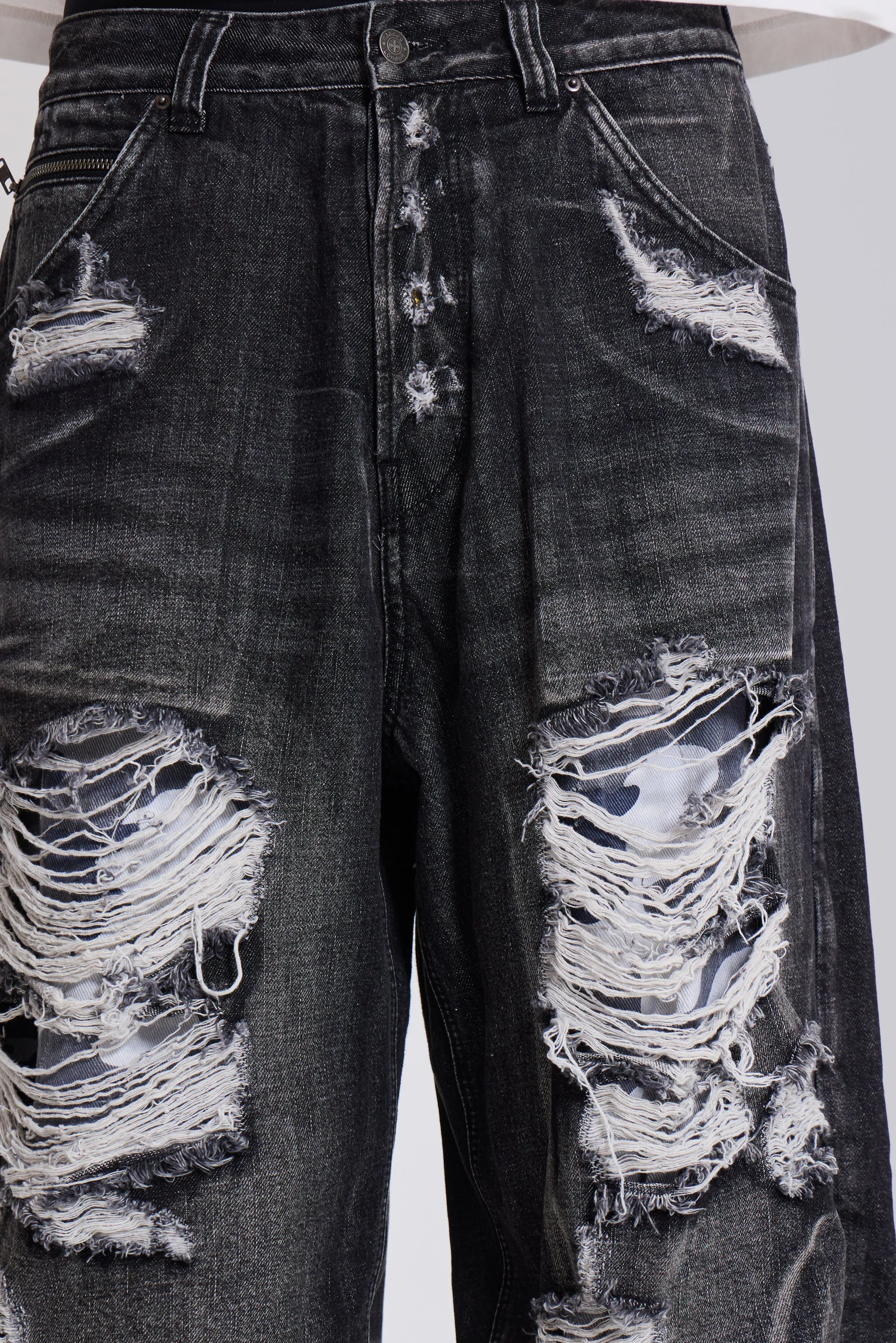 Double Layer Camo XL Colossus Jeans sold by Jaded London product image thumbnail 4