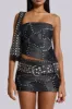 Shadow Studded Mini Skirt sold by Jaded London