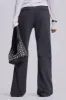 Grey Pinstripe Stacked Bootcut Suit Pants sold by Jaded London