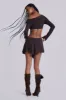 Dera Asymmetric Cut Out Mini Dress in Brown sold by Jaded London