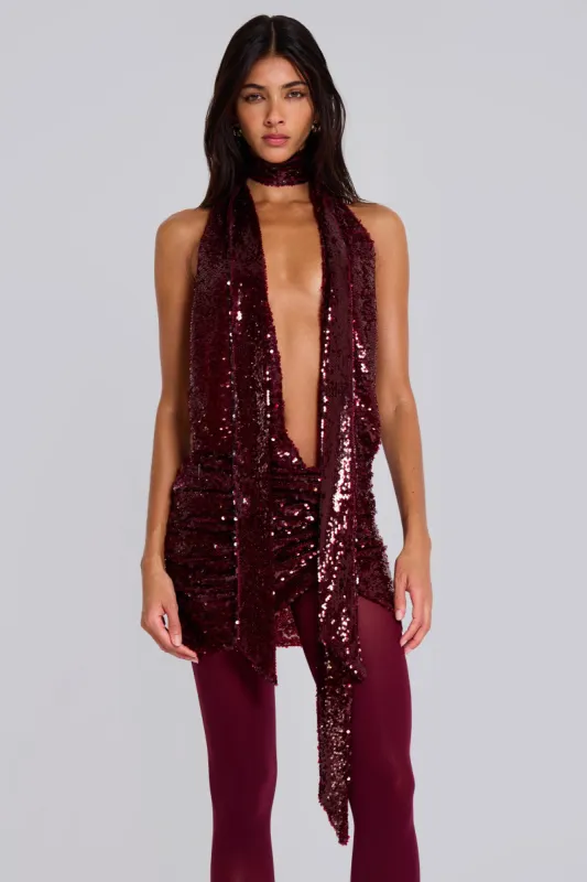 Supernova Sequin Mini Dress sold by Jaded London