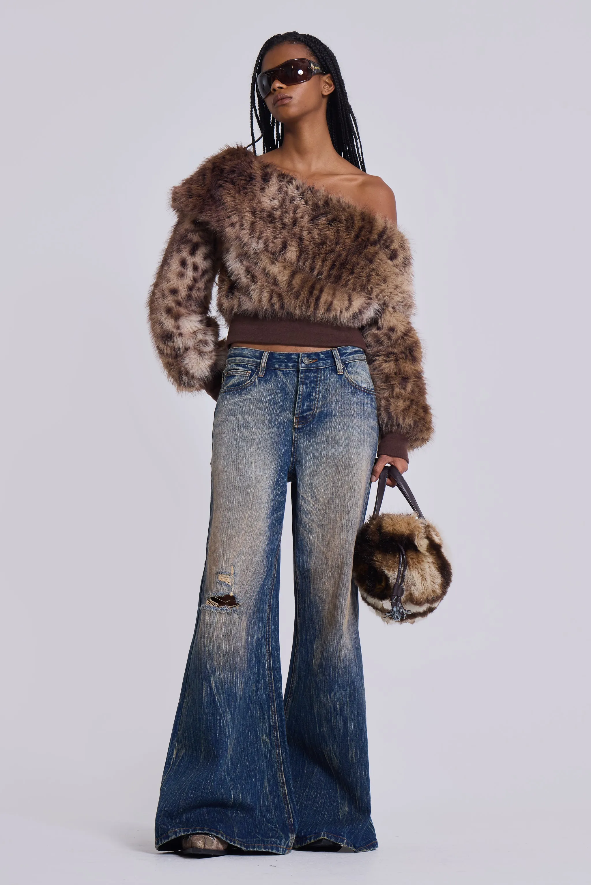 Vortex Baggy Flared Jeans sold by Jaded London