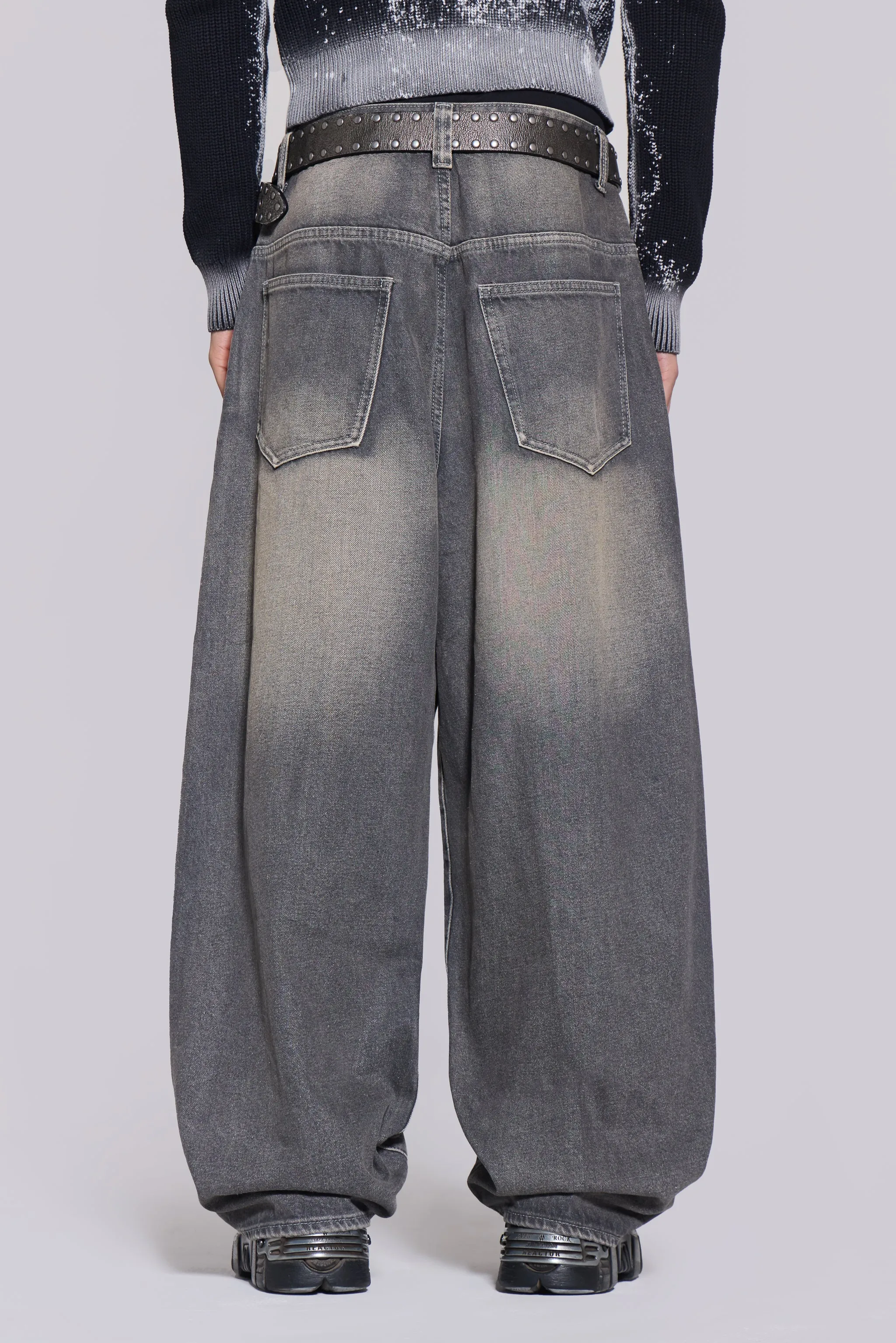 Grey Washed XL Colossus Jeans sold by Jaded London product image thumbnail 4