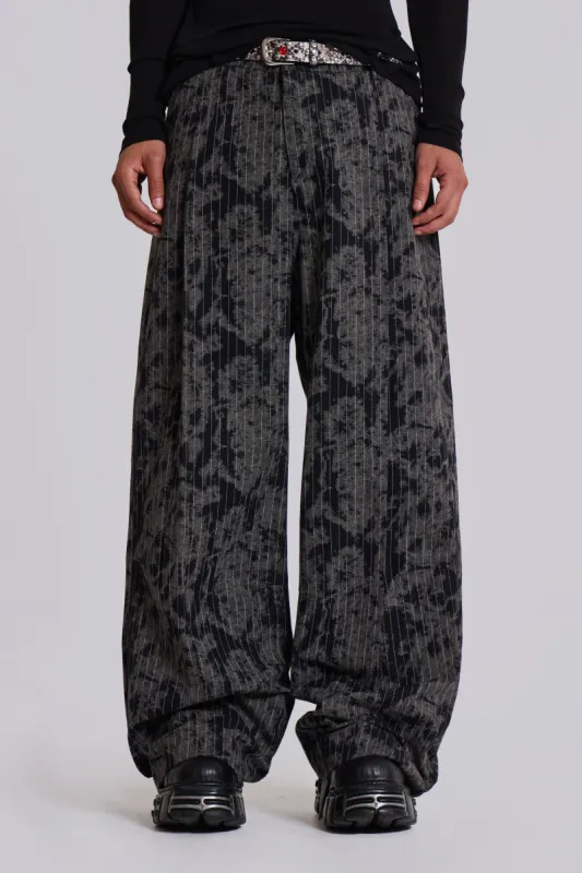 Goliath Light Grey Pinstripe Suit Pants | Parallel