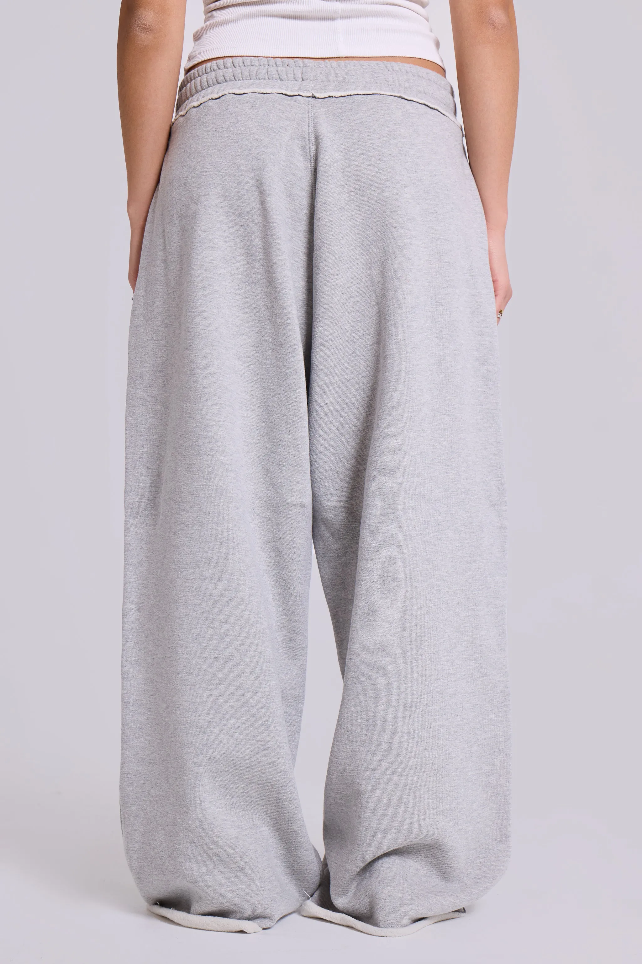 Petite Grey Marl Baggy Monster Joggers sold by Jaded London product image thumbnail 3