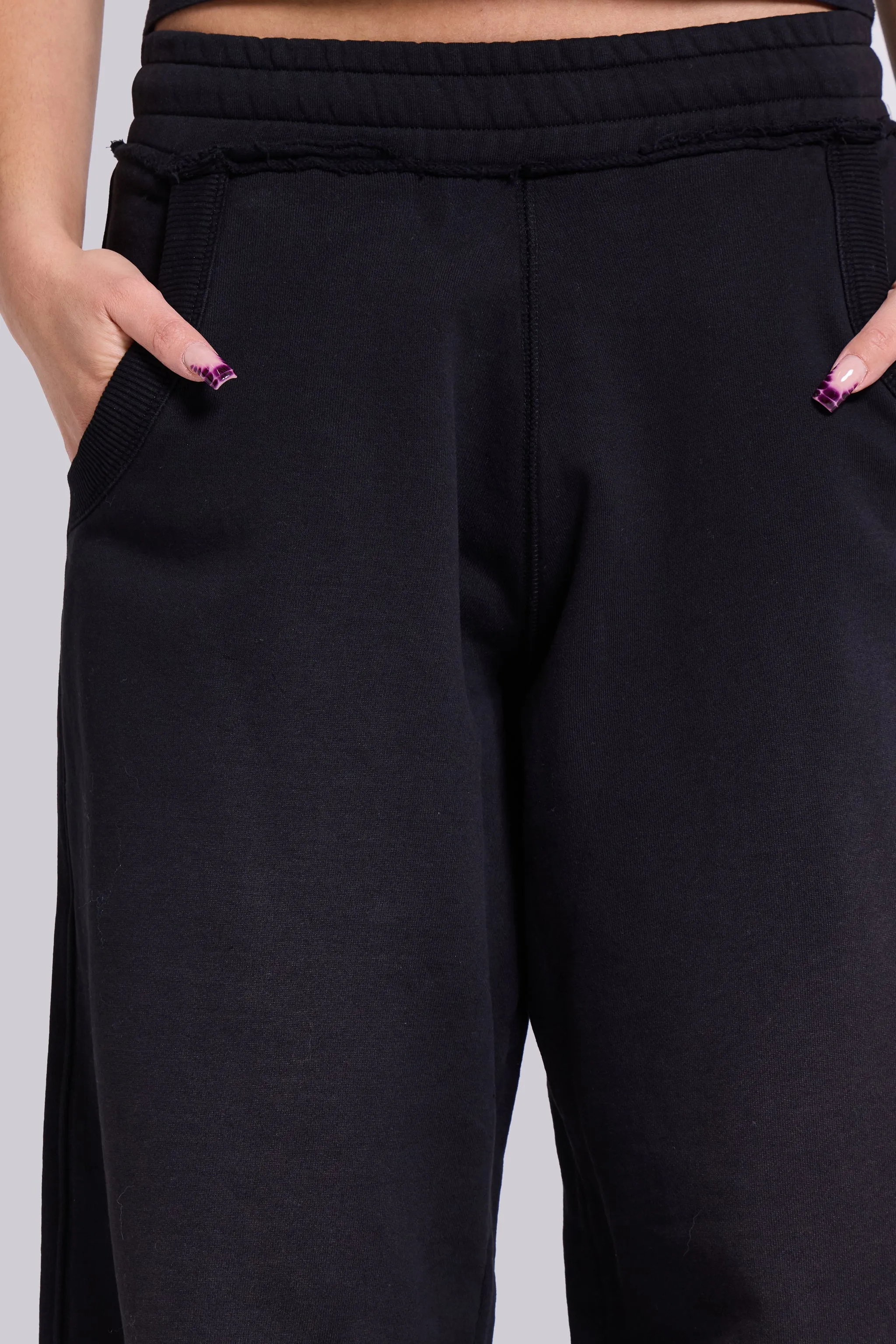 Petite Black Baggy Monster Joggers sold by Jaded London product image thumbnail 2