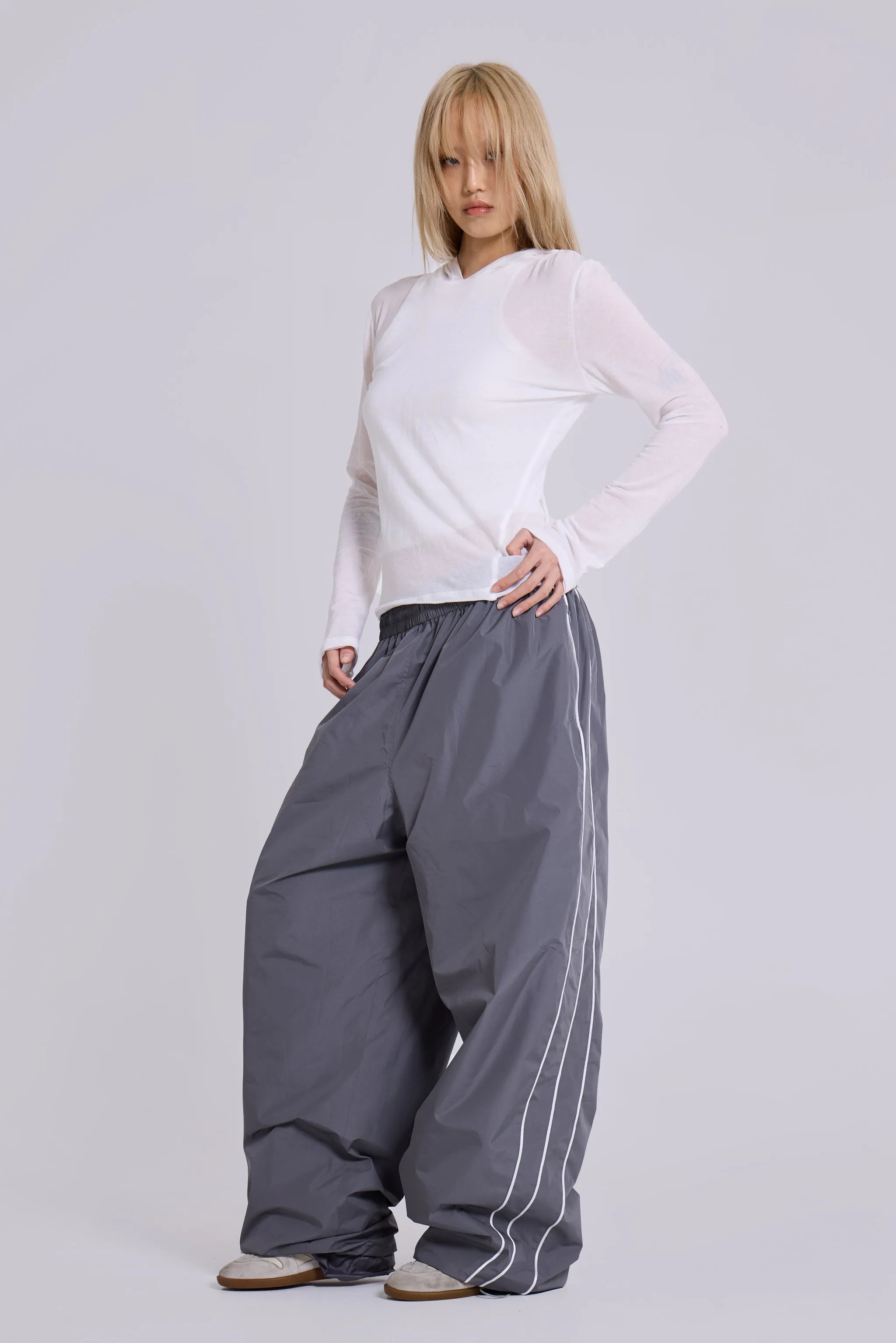 White Marl Mist Hoodie sold by Jaded London product image thumbnail 4