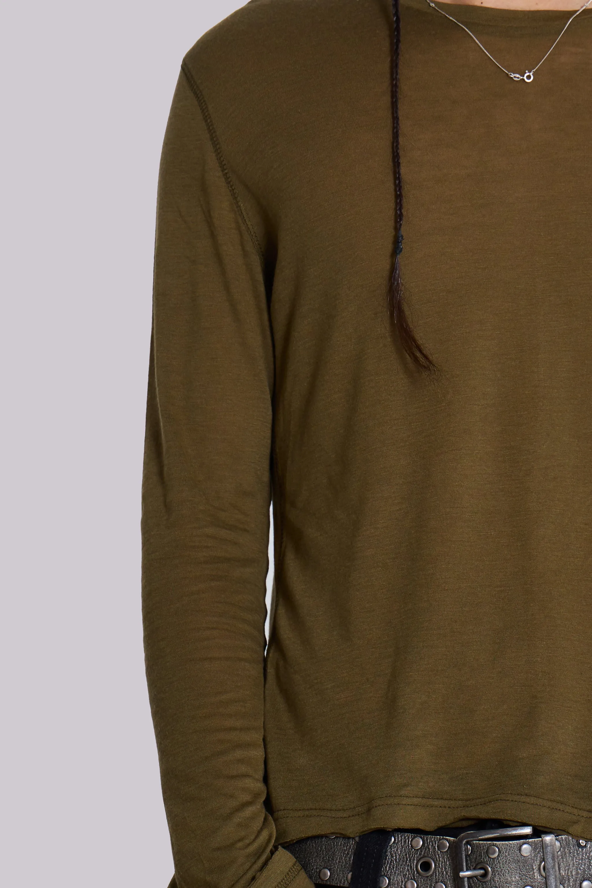 Khaki Mist Long Sleeve Top sold by Jaded London product image thumbnail 5