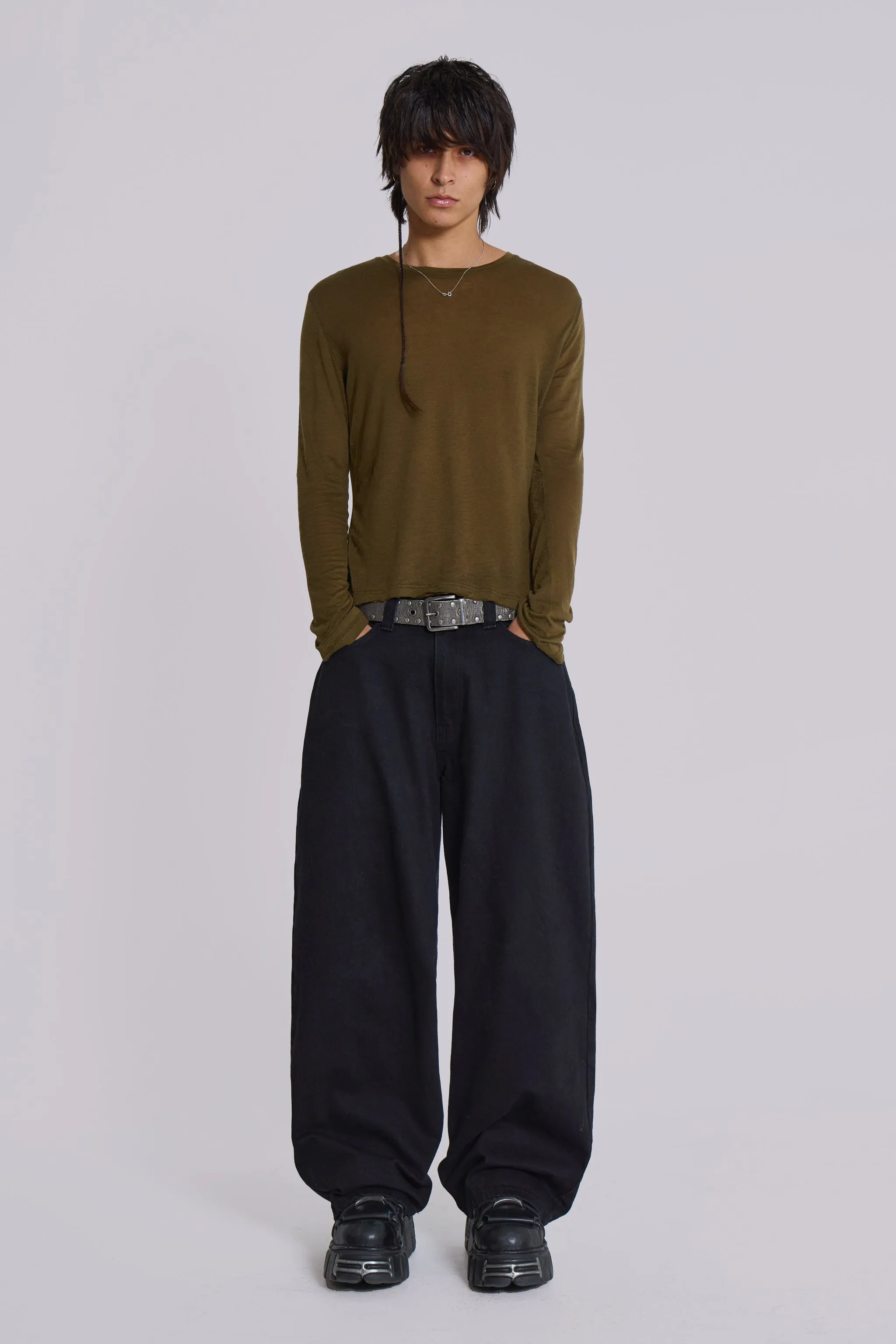 Khaki Mist Long Sleeve Top sold by Jaded London product image thumbnail 2