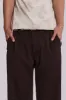 Brown Stacked Bootcut Suit Pants sold by Jaded London