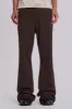Brown Stacked Bootcut Suit Pants sold by Jaded London