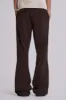 Brown Stacked Bootcut Suit Pants sold by Jaded London