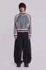 Grey Team 85 Knitted Bomber Jacket sold by Jaded London