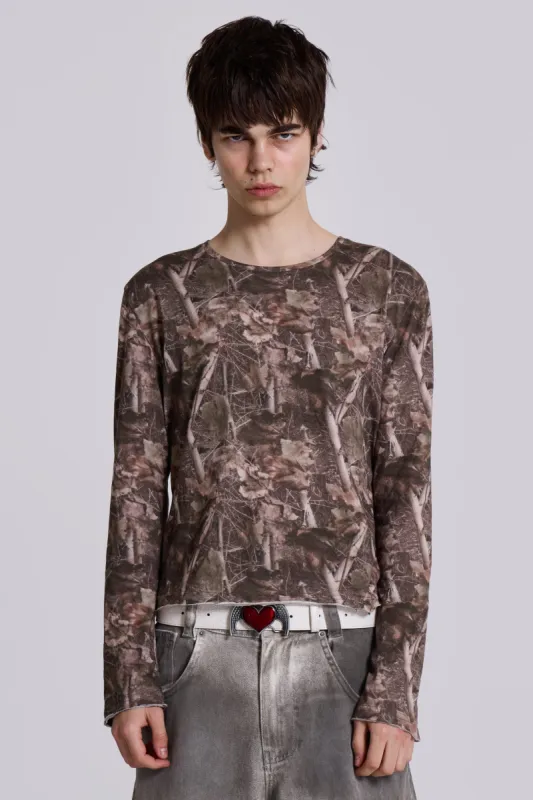 Woodland Long Sleeve Top sold by Jaded London