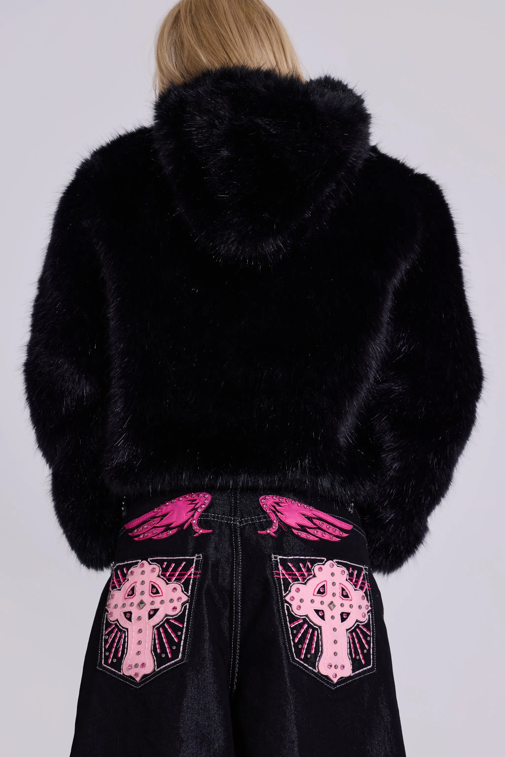 Pink Sapphire XL Colossus Jeans sold by Jaded London product image thumbnail 5