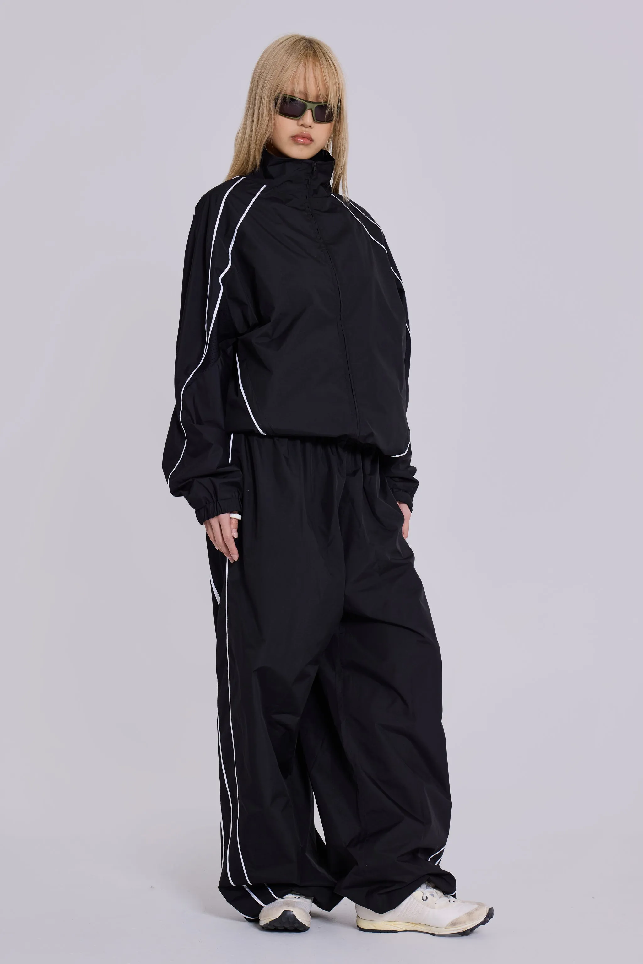 Vapor Tracksuit Bottoms sold by Jaded London