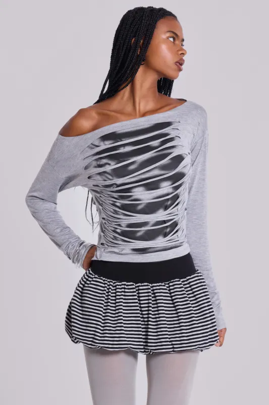 Obsessed Slashed Layered Top sold by Jaded London